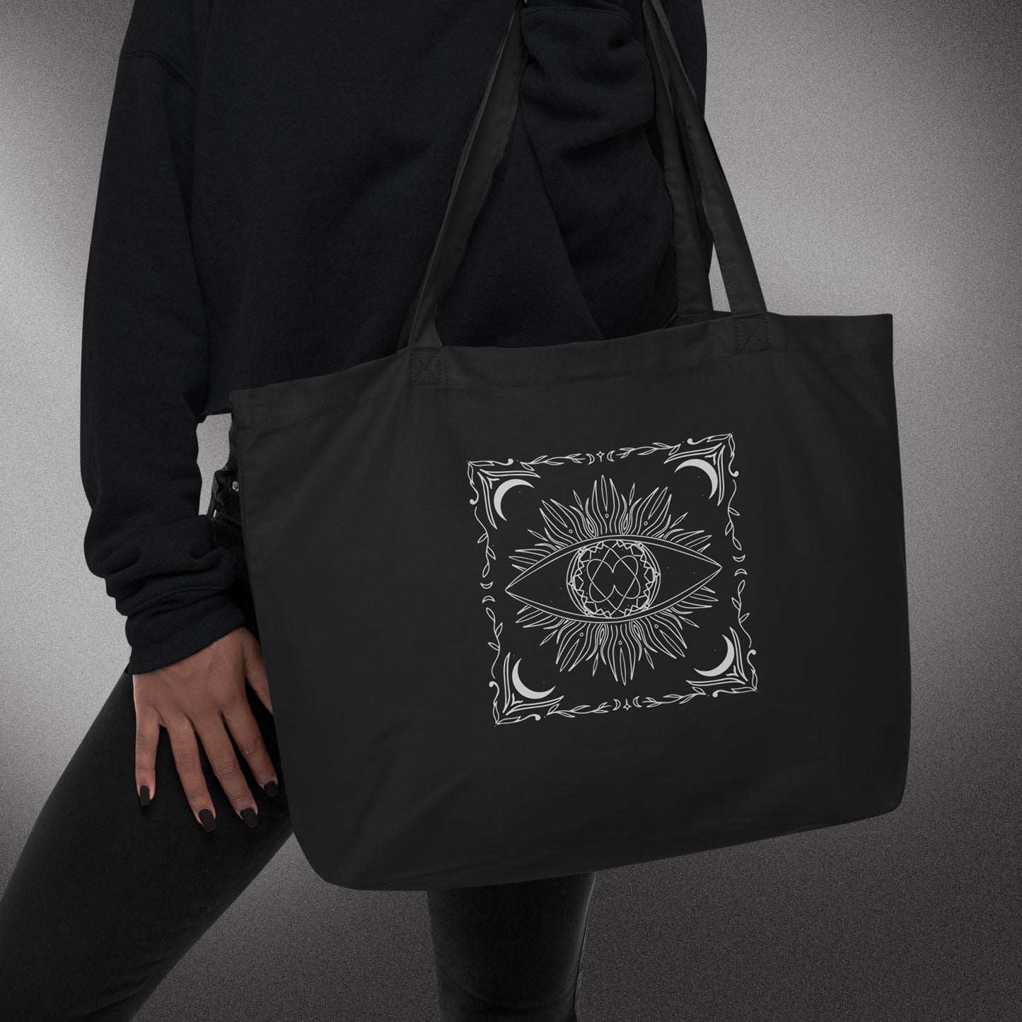 evil eye protection tote | witch tote bag | occult tote bag