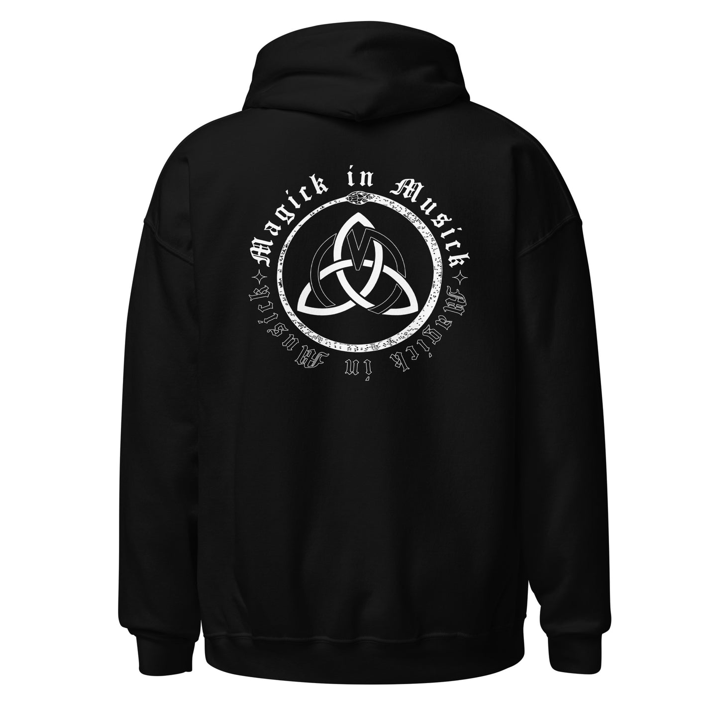 Magick in Musick Ouroboros and Triquetra Logo Hoodie