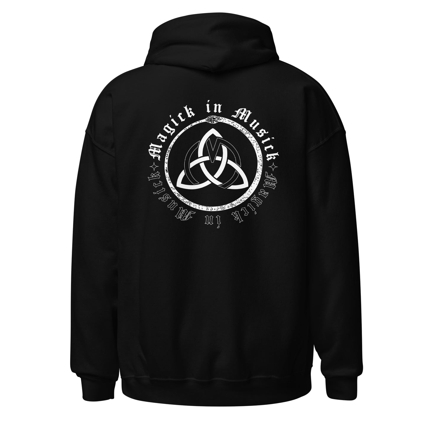 Magick in Musick Ouroboros and Triquetra Logo Hoodie